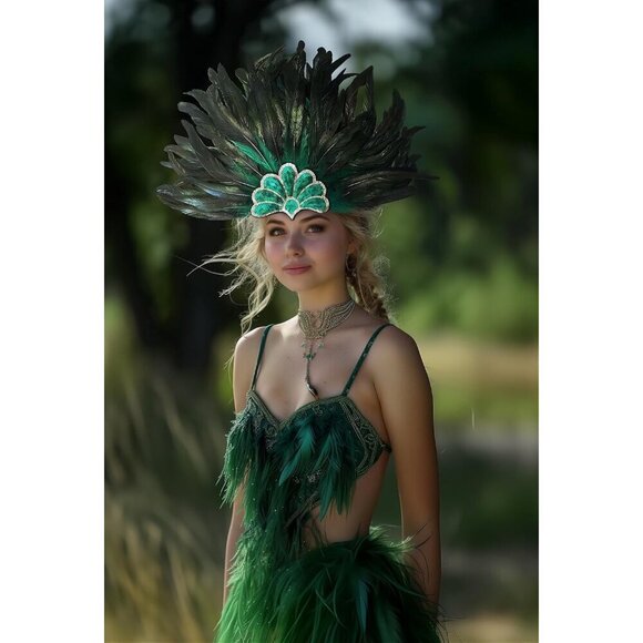 Feather Sequin Headwear Carnival Costume Accessories for Women main image 4